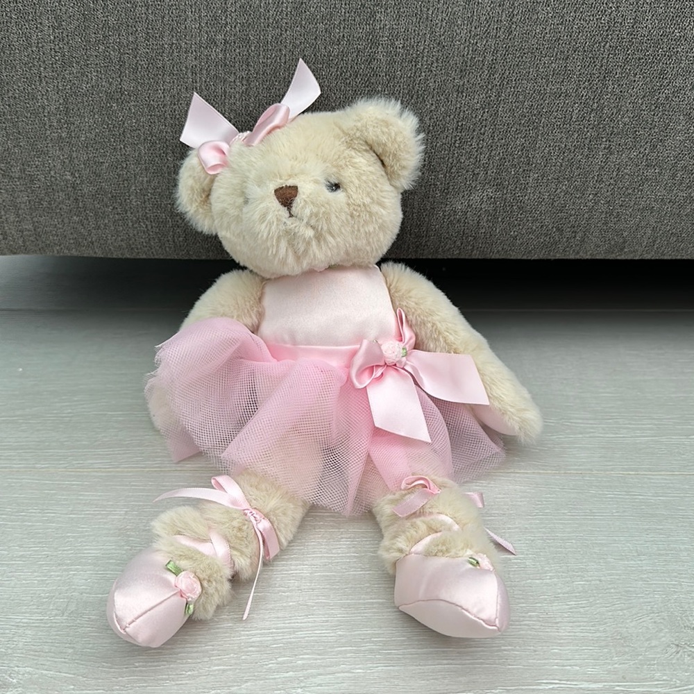Cute girl ballerina bear